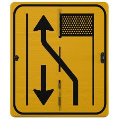 Verkeersbord klapbaar | Model T31-2L/2R | DOR | 60x70 cm