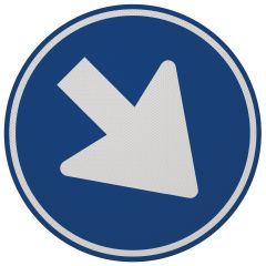 Verkeersbord | Model D02 | VLAK | Ø60 cm