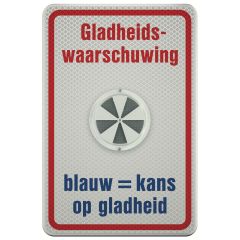 Verkeersbord a/r3/dor 40x60 cm model: Ice Alert