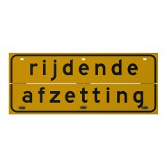 Verkeersbord | Model Rijdende Afzetting | VLAK | 170x70 cm