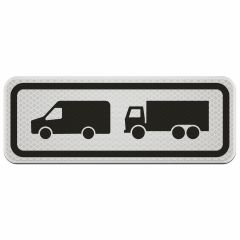 Verkeersbord | Model C22-E1 | R3 | DOR | 53x20 cm