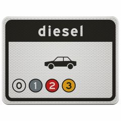 Verkeersbord | Model C22-E4 | R3 | DOR | 53x40 cm
