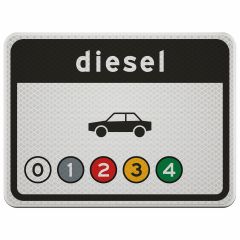 Verkeersbord | Model C22-E5 | R3 | DOR | 53x40 cm