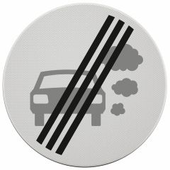 Verkeersbord | Model C22-F | R3 | DOR | Ø60 cm