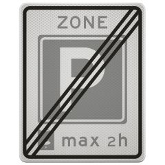 Verkeersbord | Model E11ZE | DOR | 53x67 cm 