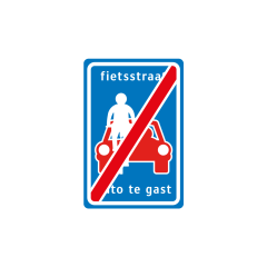 Verkeersbord a/r3/dor 40x60 cm model: L51e
