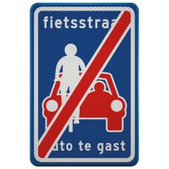 Verkeersbord | Model L1002B | DOR | 40x60 cm 
