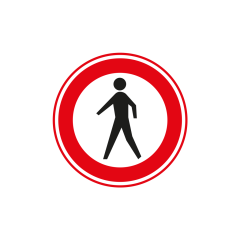 Verkeersbord a/r3/dor Ø 60 cm model: C16