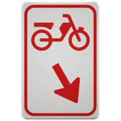 Verkeersbord | Model BW03RO | DOR | 40x60 cm 