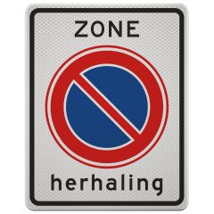 Verkeersbord | Model E01ZBH | DOR | 53x67 cm 