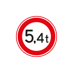 Verkeersbord a/r3/dor Ø 60 cm model: C21 .. t