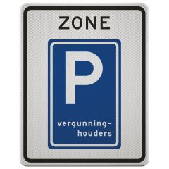 Verkeersbord | Model E09ZB | DOR | 53x67 cm