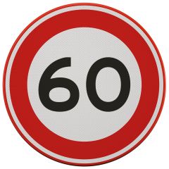 Verkeersbord | Model A0160 | DOR | Ø60 cm 