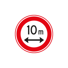 Verkeersbord a/r3/dor Ø 60 cm model: C17 - .. m