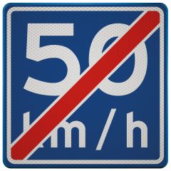 Verkeersbord | Model A0550 | DOR | 60x60 cm 