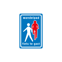 Verkeersbord a/r3/dor 40x60 cm model: L55b