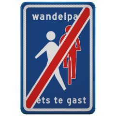 Verkeersbord | Model L1002H | DOR | 40x60 cm 