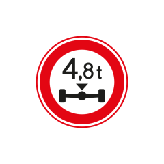 Verkeersbord a/r3/dor Ø 60 cm model: C20 - .. t