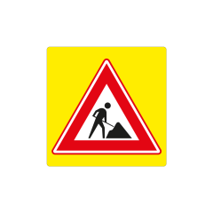 Verkeersbord a/r3/dor 80x80 cm model: J16f