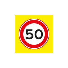 Verkeersbord a/r3/dor 80x80 cm model: A0150fs