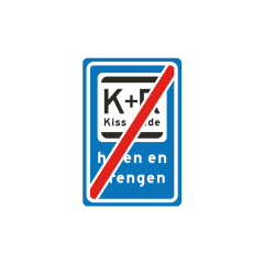 Verkeersbord a/r3/dor 40x60 cm model: L52e