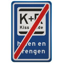 Verkeersbord | Model L52E | DOR | 40x60 cm 