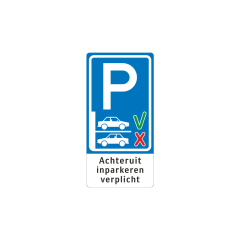 Verkeersbord a/r3/dor 40x80 cm model: BT21