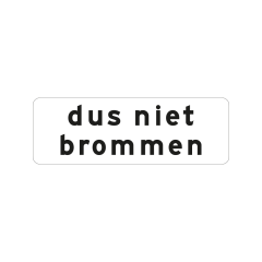 Verkeersbord a/r3/dor 60x20 cm model: OB759