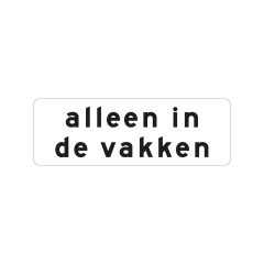 Verkeersbord a/r3/dor 60x20 cm model: OB205p