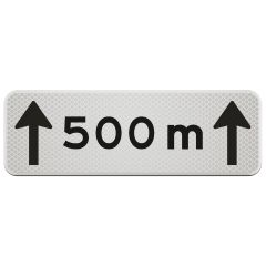 Verkeersbord | Model OB411-500m | DOR | 60x20 cm 