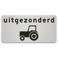 Verkeersbord | Model OB55 | DOR | 60x30 cm 
