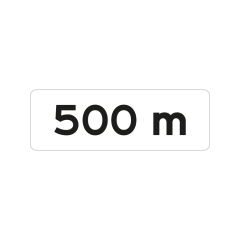 Verkeersbord a/r3/dor 60x20 cm model: OB401- . . m