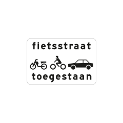 Verkeersbord a/r3/dor 60x40 cm model: OB312