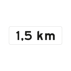 Verkeersbord a/r3/dor 60x20 cm model: OB401 . . km