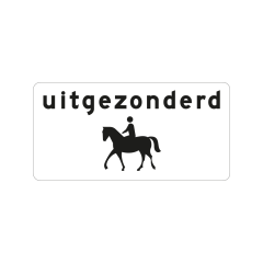 Verkeersbord a/r3/dor 60x30 cm model: OB51