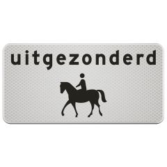 Verkeersbord | Model OB51 | DOR | 60x30 cm 