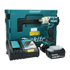 Makita Slagmoersleutel DTW300RTJ  met 2x accu 5,0 Ah en lader